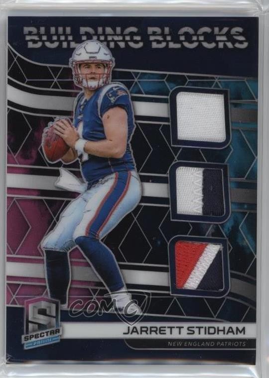 Jarrett Stidham Panini Spectra Building Blocks Relics #BB7 Nebula