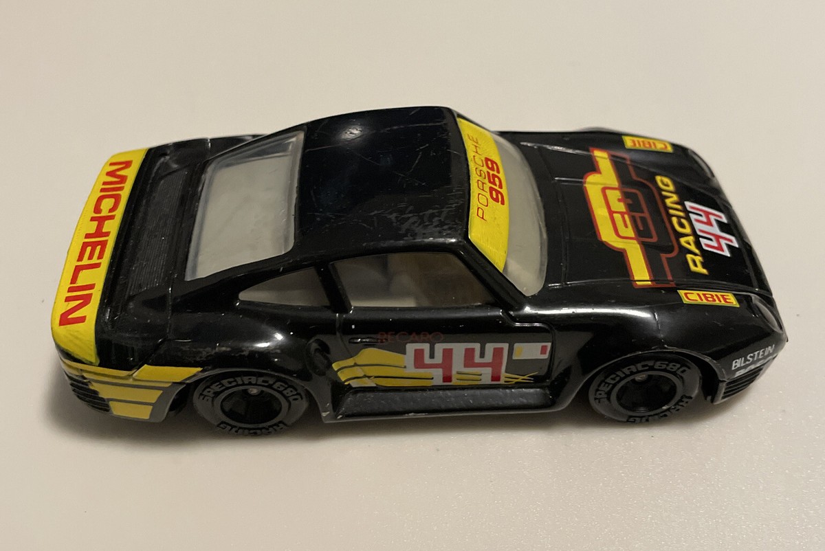 BLACK PORSCHE 959 MICHELIN MATCHBOX SPECIALS 1:38 #44 MADE BLACK PORSCHE 959 MICHELIN MATCHBOX SPECIALS 1:38 #44 MADE