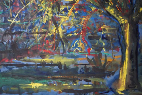Cuadro Paisaje De Bertrand Marie-Thérèse Llamado Mité - Imagen 7 de 10