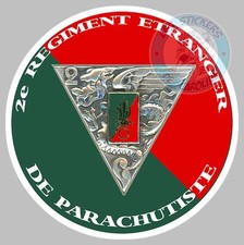 STICKER LEGION ETRANGERE 2ème REGIMENT ETRANGER PARACHUTISTE AUTOCOLLANT PZ029