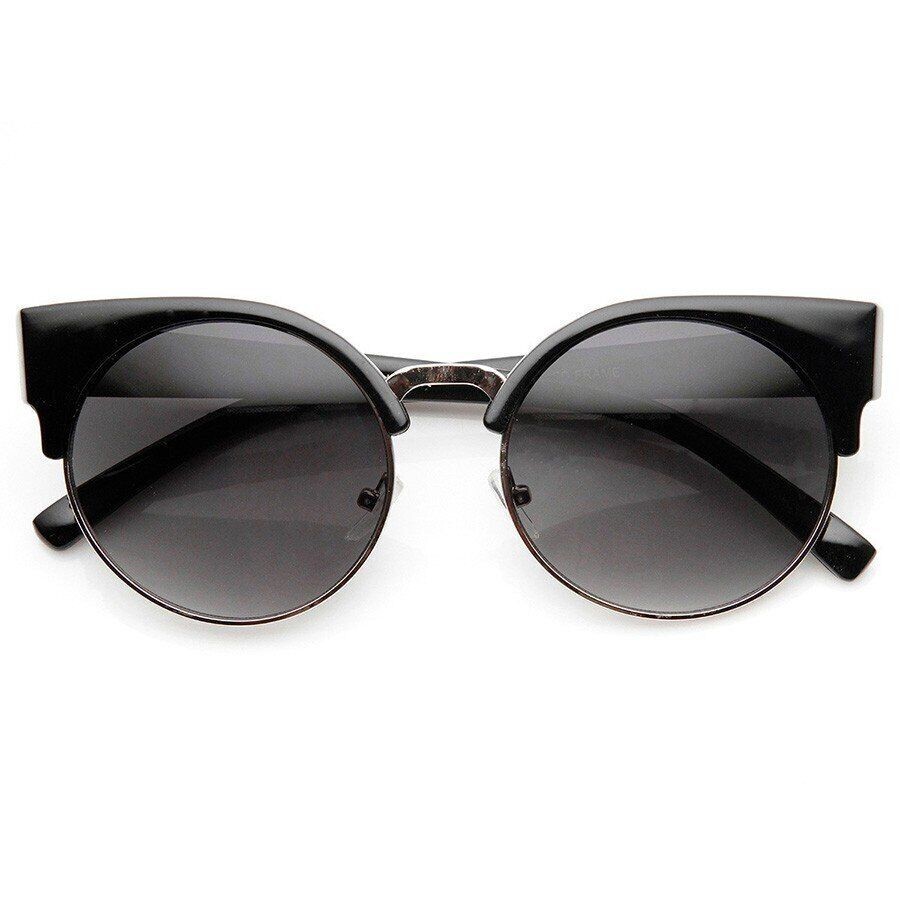 KISS® CAT EYE Sunglasses Mod. MOON VINTAGE Round Women Rihanna GLAMOUR VIP-image