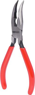 KS TOOLS Flachrundzange, gebogen, 165mm