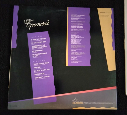 LEE GREENWOOD IF THERE'S ANY JUSTICE GREATEST HITS 12" VINYL RECORD LOT MCA 1988 - Picture 3 of 8