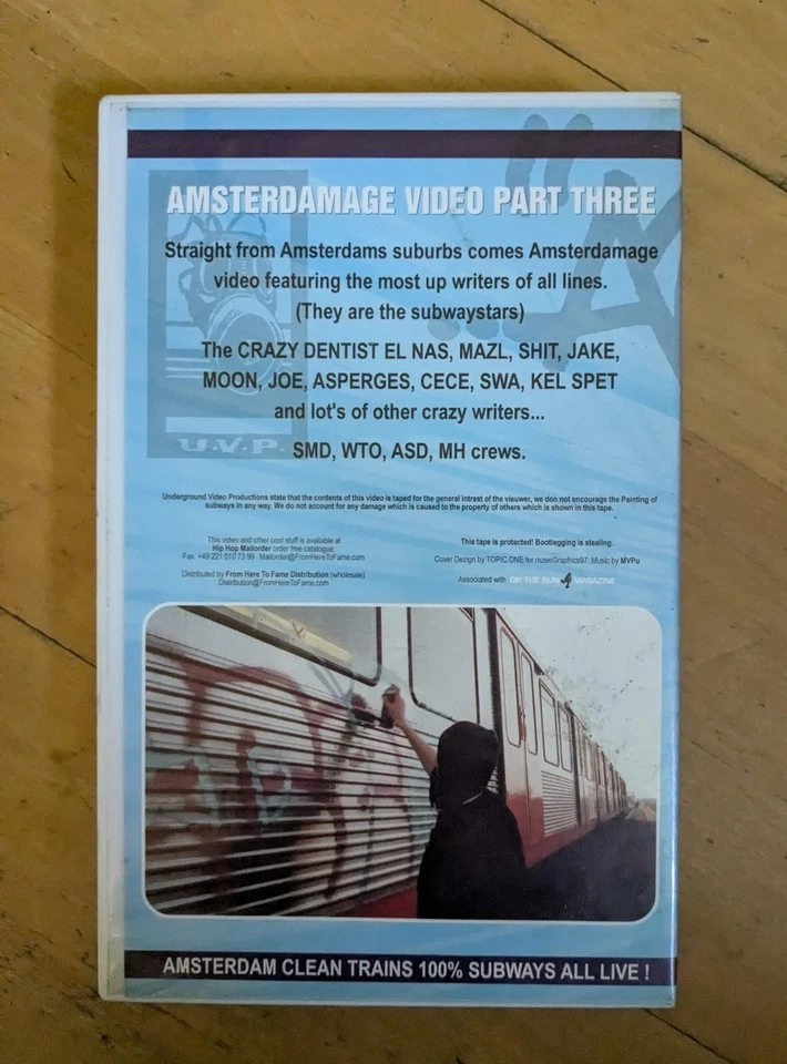 AMSTERDAMAGE III VHS (1997) Graffiti Netherlands RARE - Bild 2 von 3