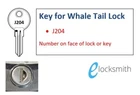 J204 Key to fit Goliath, Sunrise Whale Tail Tool Box lock - FREE POST