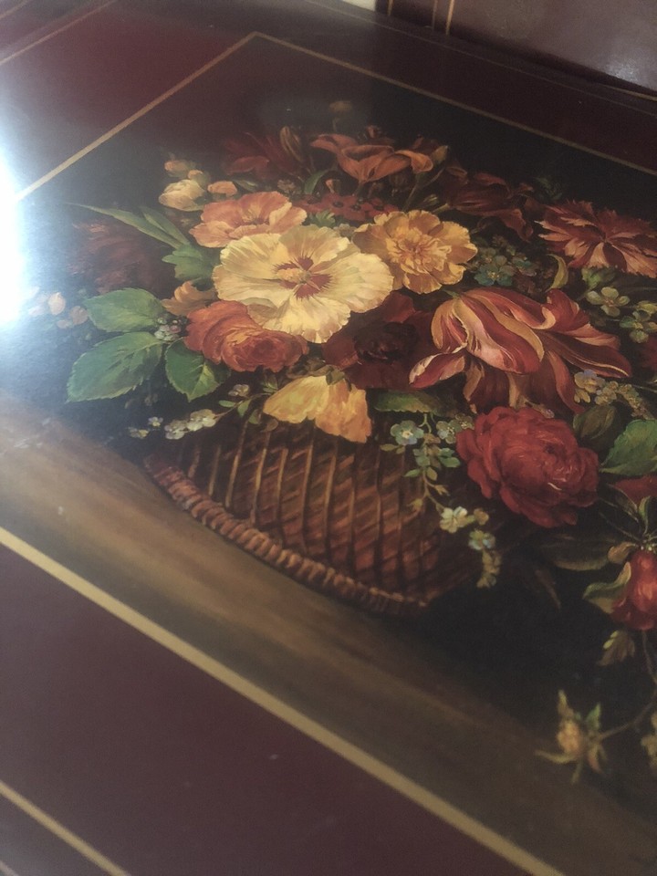 Pimpernel Deluxe Finish Placemats Set 6 Flemish Flowers In Box England