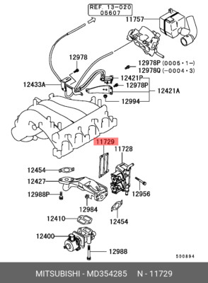 Genuine OE Gasket Paronite MD354285 For Mitsubishi MD35-4285
