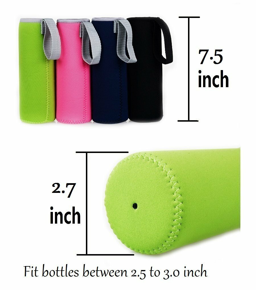 5 Sleeves for Hydro Flask/Coffee Flask Standard Mouth Snug Fit Bottle Insulation