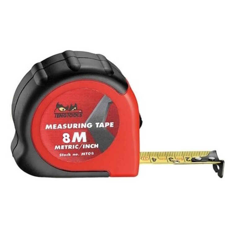 Teng Tools MT08 - 8M Measuring Tape (Metric/Imperial) - Tape Measure
