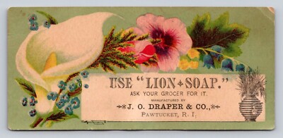 Lion Soap J O Draper Pawtucket Rhode Island P447