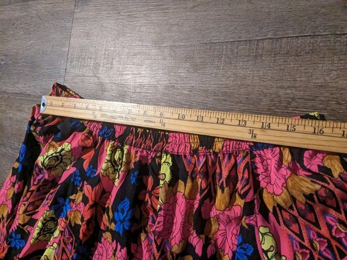 Christian Siriano New York Floral Print Colorful Bright Maxi skirt Size L Large - Picture 8 of 9