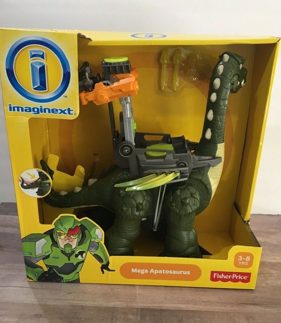 Fisher Price Imaginext Dinosaur Mega Apatosaurus Walking w/sounds ...