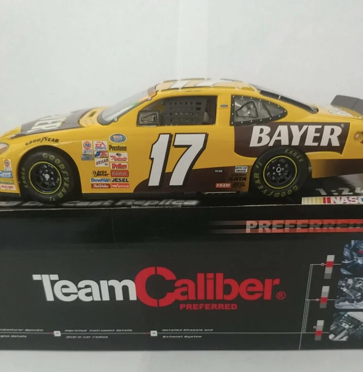 lot of 4 team caliber 1:24 scale racing cars #16, #17, #36 Ken Schrader M&M, #45 - Image 3 of 4