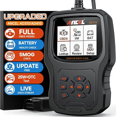 ANCEL AD530 OBD2 Scanner Diagnostic Car Engine Fault Battery Tester Code Reader