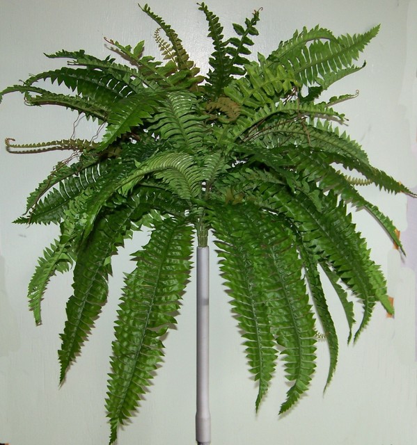 25" ARTIFICIAL SILK BOSTON FERN BUSH SPRAY FLORAL DECOR SILK PLANT eBay