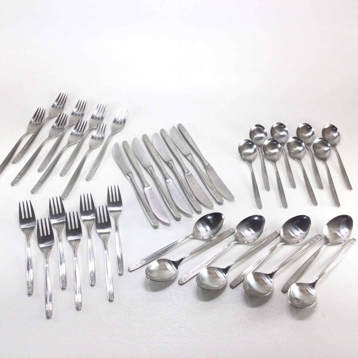 ディオール　カトラリーセット　18-18 ディナーセット〈20本セット〉W18 INOX Dalia 18/8 Spain Flatware DL120 Art Deco 39pc Fork Knife