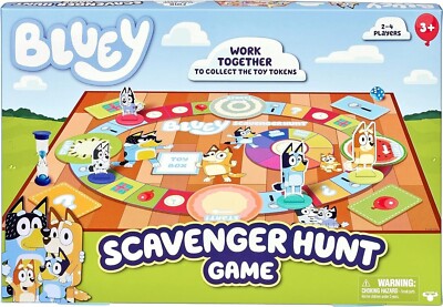 Scavenger Hunt Game, 2-4 players | Bluey | Fun | Family | Adult Paper or Plastic