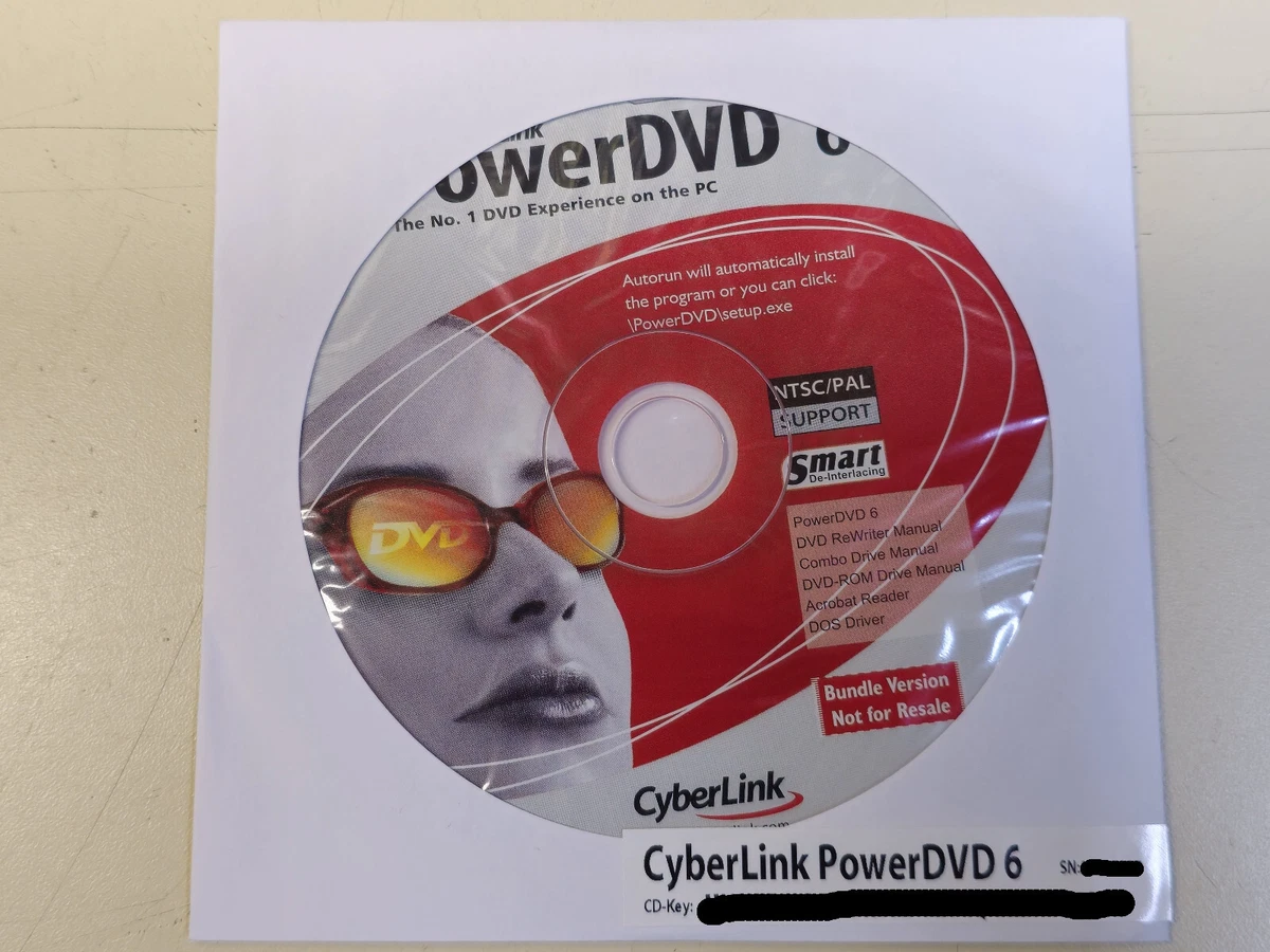 WWK Stage1〜6 DVD,CD,CD-ROM NEW CyberLink PowerDVD 6 CD-ROM Software Windows XP/2000/ME/98SE +