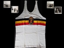 Spectacular Belgium Game Used Worn 1960 Rome Olympics Athletics Jersey Uniform
