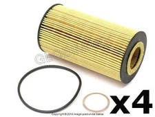 AUDI A6 Q A8 Q Volkswagen Phaeton (2003-2009) Oil Filter Kit (4) HENGST, OEM
