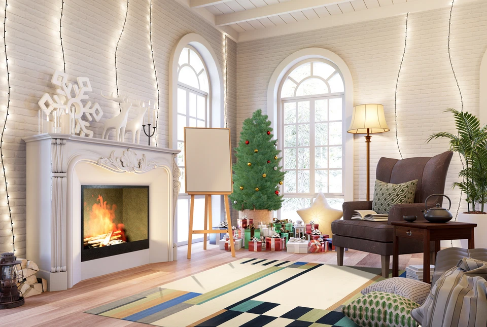 EORC Hand-Knotted Wool Modern Flat Weave Rug, Multicolored | Vibrant and Stylish - Image 4 of 4