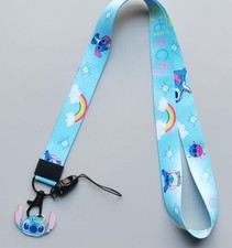 Lot 10pcs stitch Acrylic pendant Lanyard Mobile Phone ID Card KeyChain Holder