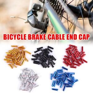 50pcs Aluminum Bike Bicycle Brake Shifter Inner Cable Tips Wire End Cap Crimps