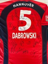 Signed /Autographed Hannover 96 Dabrowski #5 Football Shirt/Jersey-2003/04 -BNWT
