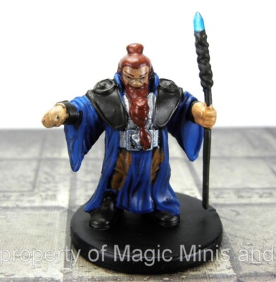 Wizard Devil Mini Rage of Demons ~ SHIELD DWARF WIZARD #8 Icons of the Realms D&D ...
