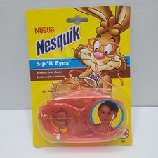 Nesquik Sip  R Eyes Straw Glasses New