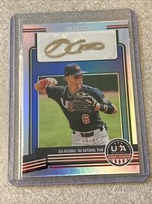 2023 USA Baseball Stars & Stripes Dylan Cupp Silver foil Gold Ink Auto /100