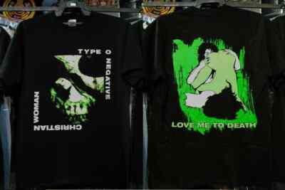 Reprint Type O Negative Christian Woman 69 Bloody Kisses 1994 Shirt NH353