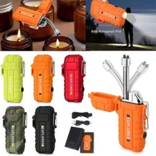 Electric Lighter Arc Lighting torch Rechargeable Candle BBQ  Windproof Kitchen