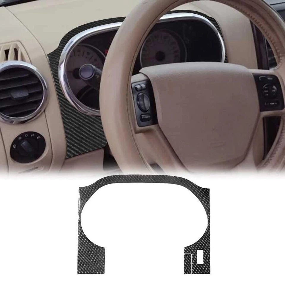 57 peças kit interior completo de fibra de carbono acabamento de capa para Ford Explorer 2008-2010 - Imagem 2 de 4