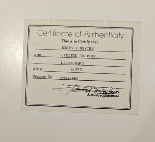 Framed, Roots And Rhythm, Bernard Stanley Hoyes, Signed, Numbered, Embossed Seal - Picture 15 of 18