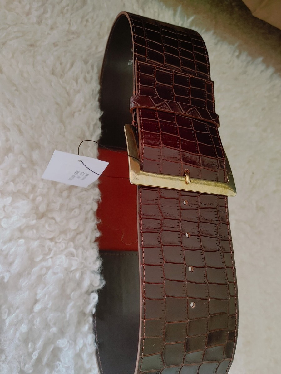 MARTINA MORI Leather And Resin Chain Belt display picture 3