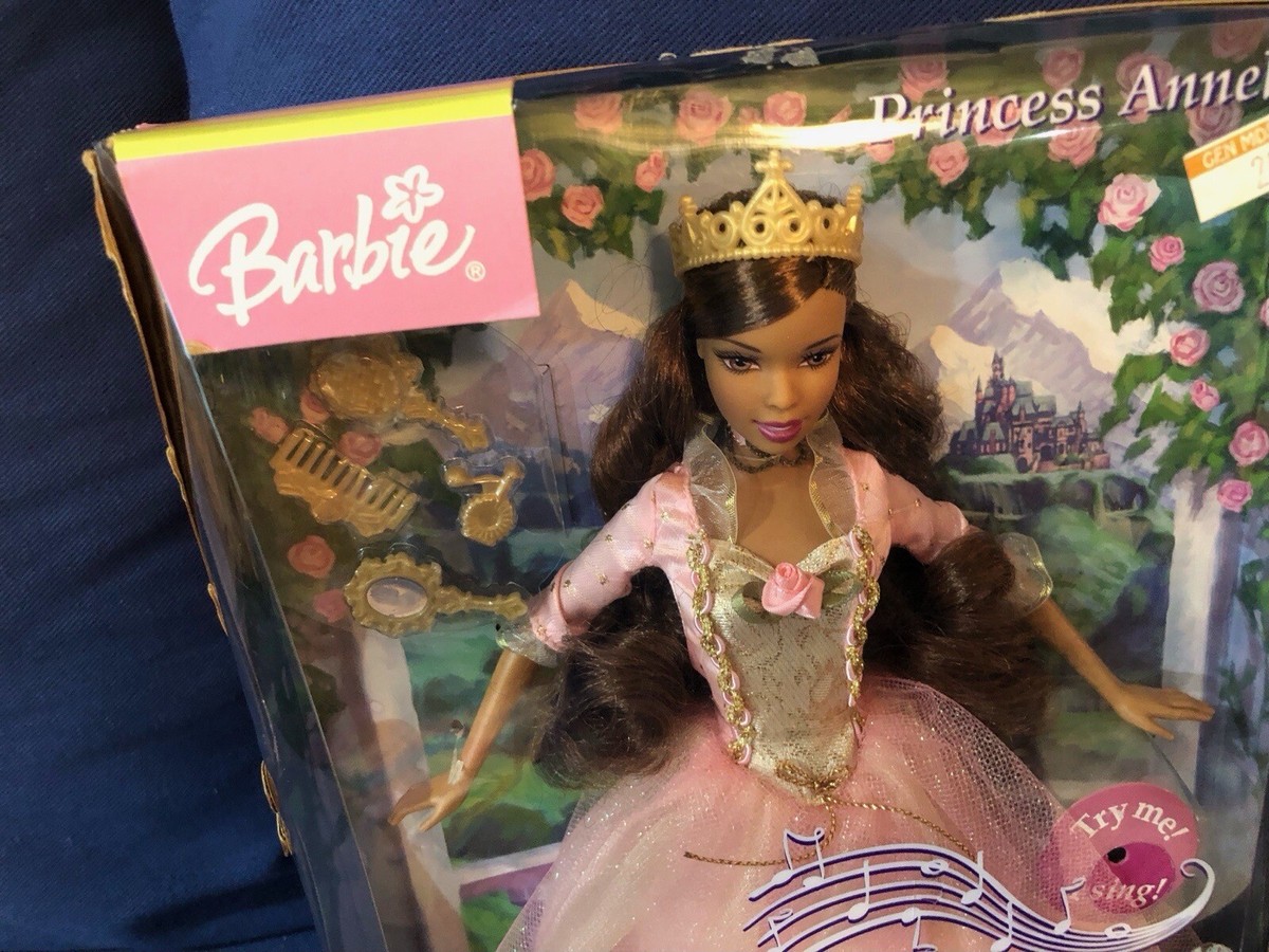 2004 Barbie Princess and the Pauper singing Annalise Doll With Cat