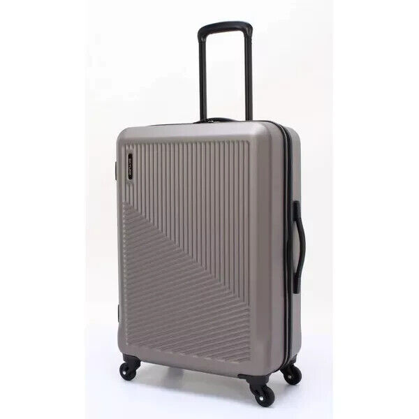 New Skyline 24" Hard side Checked Luggage Gray Spinner Light
