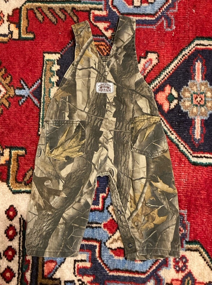 Vintage Roundhouse Real Tree Camo Overalls Jeans Baby 12 Months USA eBay