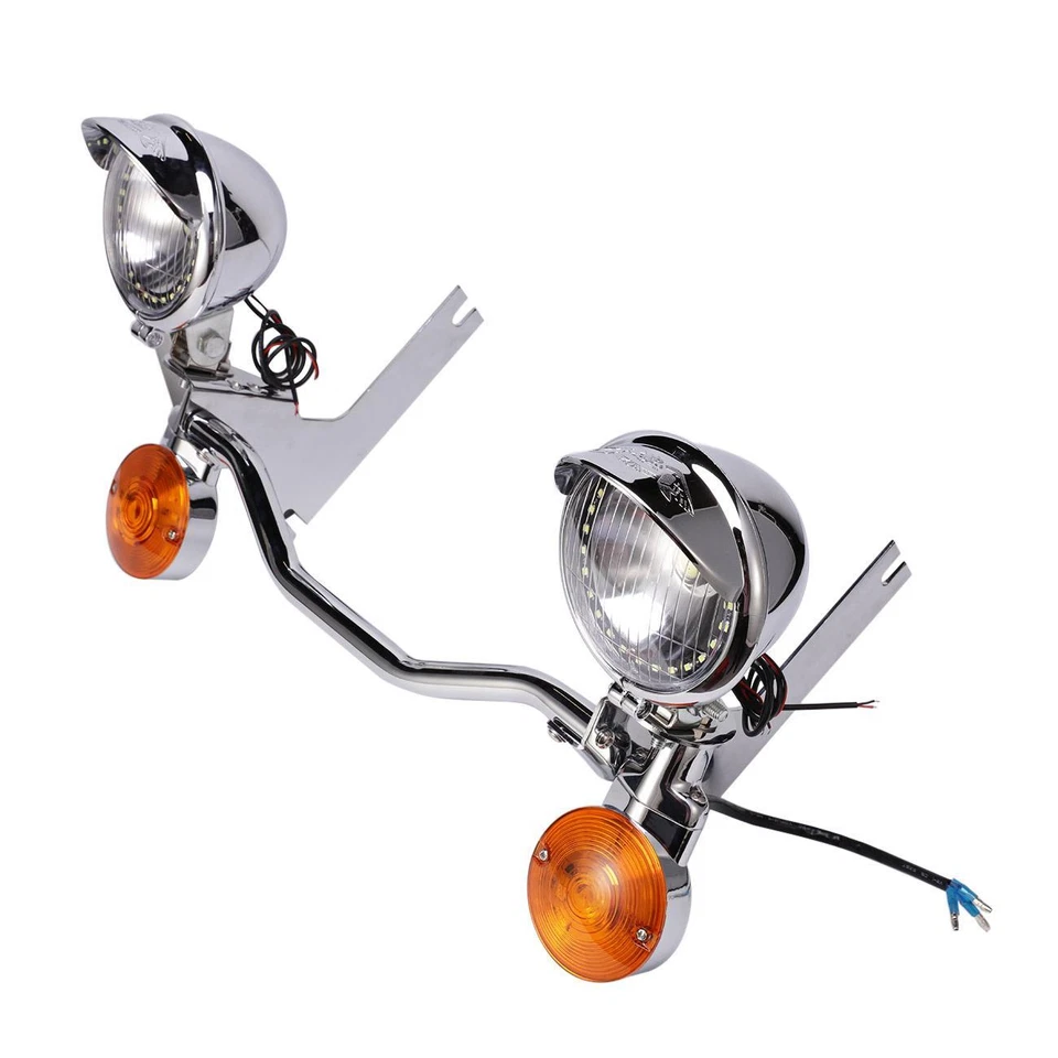 Passing Light Bar Signals Kit For Harley Davidson Heritage Softail Classic FLSTC - Imagem 2 de 4