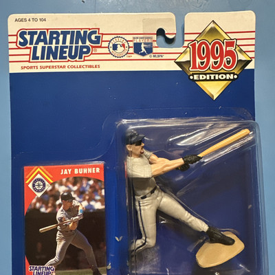 Starting Lineup 1995 MLB Baseball Jay Buhner Seattle Mariners W/card B24