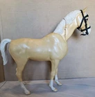 Vintage Louis Marx Johnny West Buckskin Horse Nodding Head & Wheels 1970
