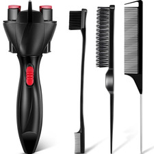 4 Pcs Automatic Hair Twister Machine Set, Includes Electronic Hair Braider Do...