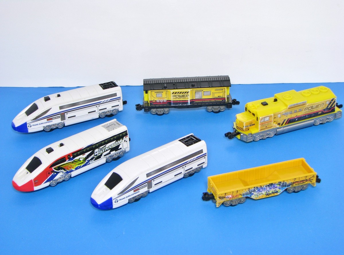 2012 LOT ELECTRIC TRANS EURO EXPRESS BULLET POWER TRAINS JAKKS