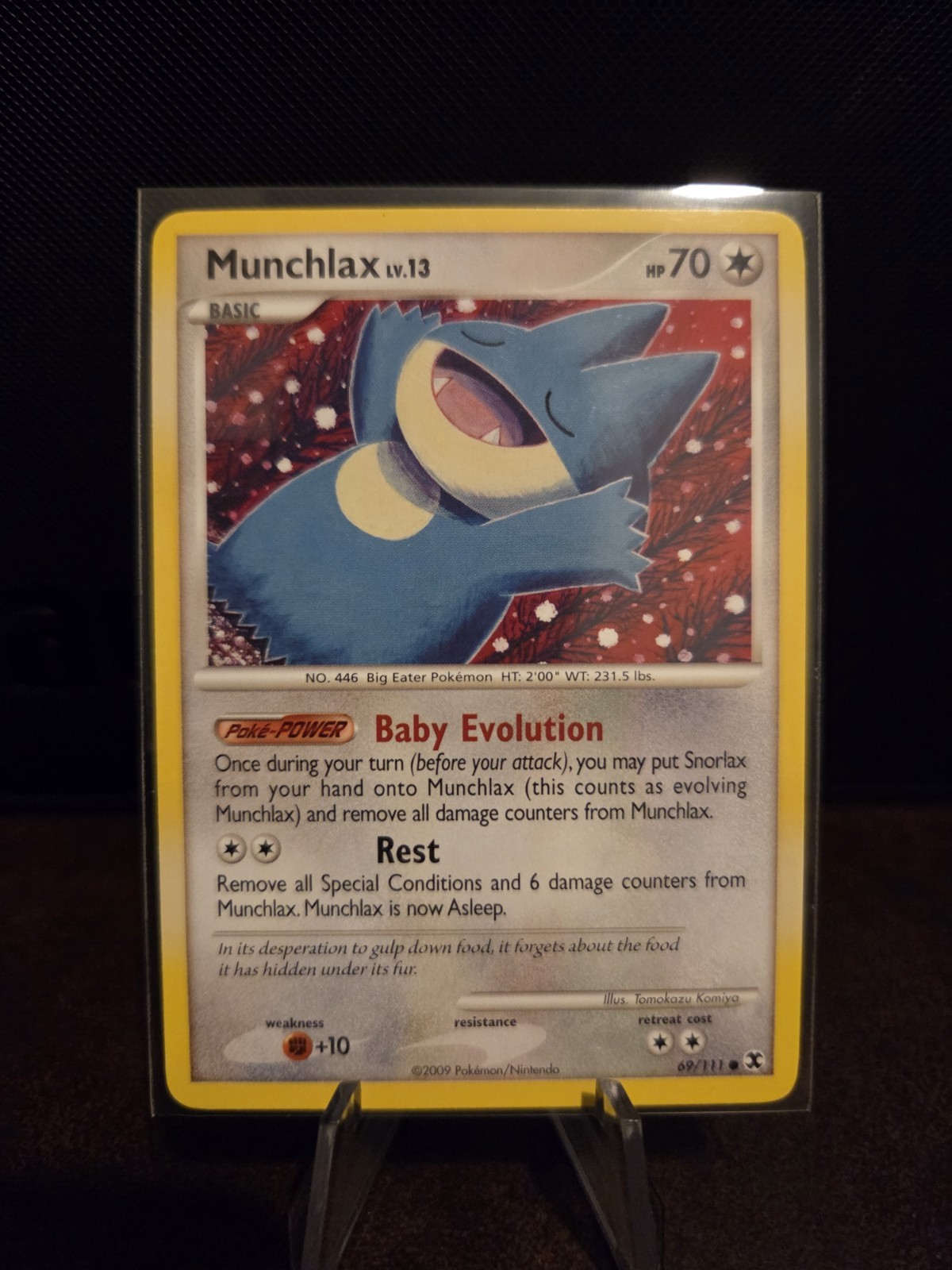Pokémon TCG Munchlax 69/111 Platinum Rising Rivals Regular Common 🌟🌟🌟 2009