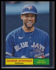 2024 Topps Archives #38 George Springer Black Foil board Toronto Blue Jays