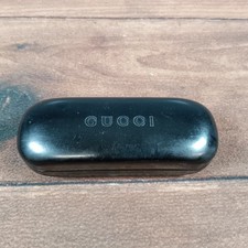 Gucci Black Hard Clamshell Eyeglasses Sunglasses Case Holder Authentic