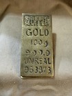 Novelty Brass Replica Of Gold Bar -  Paperweight Clip — photo 6