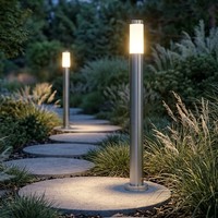 2Er Set Steh Stand AußEn Lampe Leuchte Garten Beleuchtung Terrasse Hof Einfahrt
