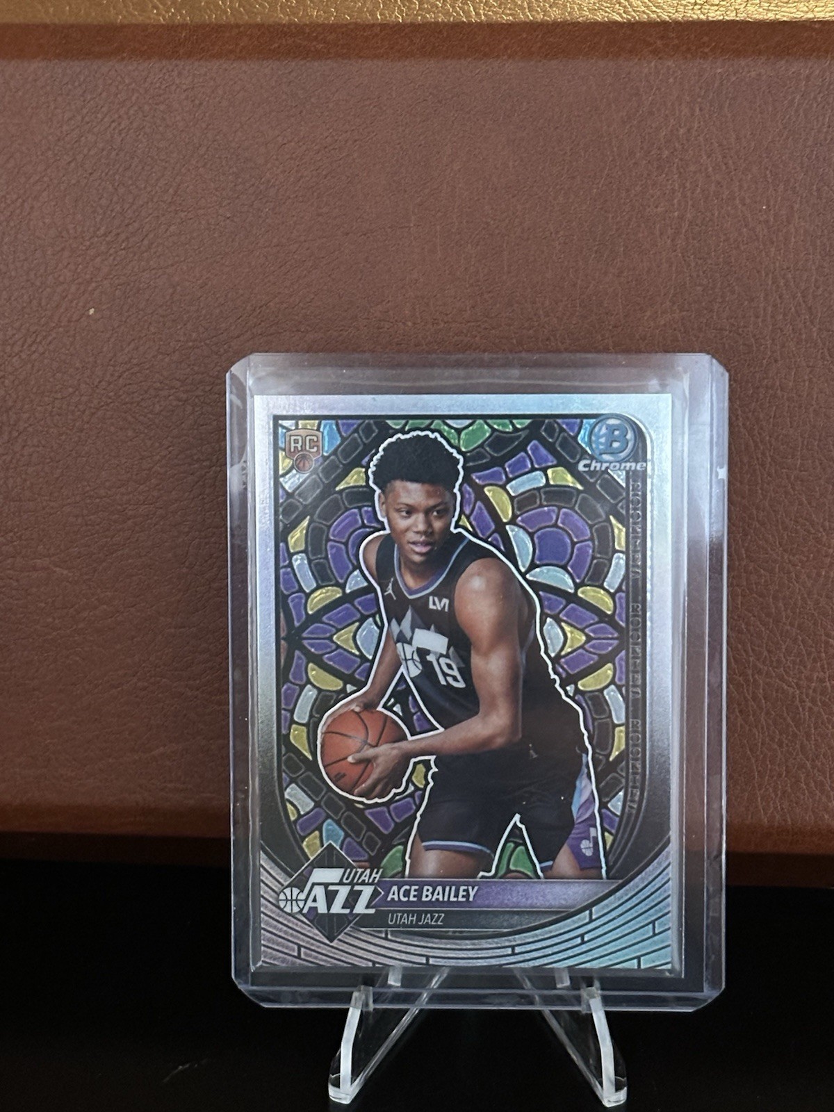 2025-26 Topps Chrome - Etched In Glass Ace Bailey NBE-5 (RC) **CASE HIT!!**